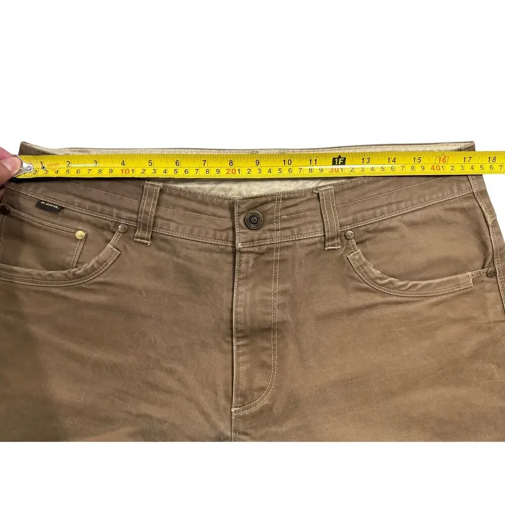 KUHL Rydr Pants Men’s 34x30 Brown Tan Patina Outdoor Hiking Gorpcore